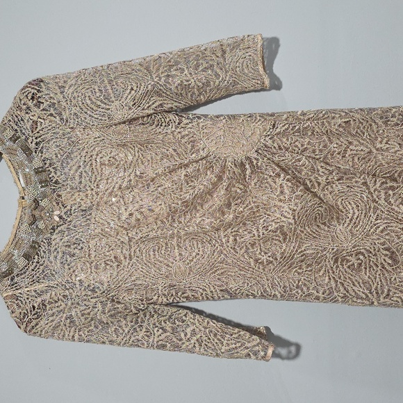 Teri Jon Mother of the Bride Embellished 3/4 Sleeve Lace Gown Rickie Freeman 10 - Picture 2 of 8